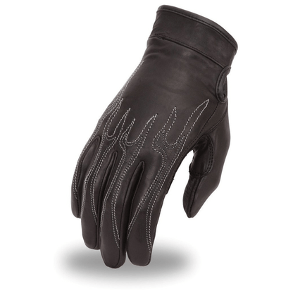 Fire Blade Men's Motorcycle Leather Gloves Men's Gloves Accessories Black XS