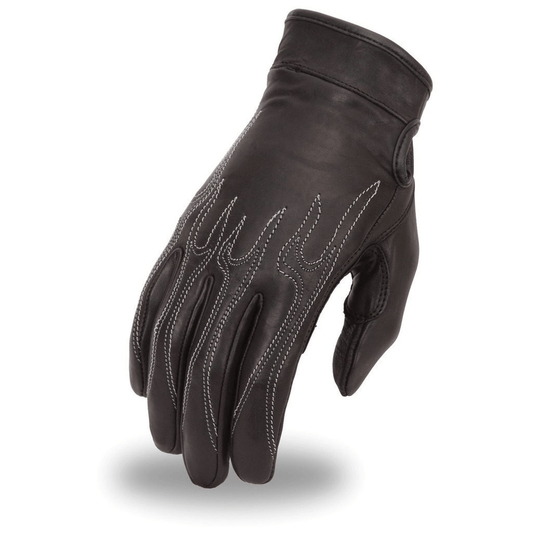 Fire Blade Men's Motorcycle Leather Gloves Men's Gloves Accessories Black XS