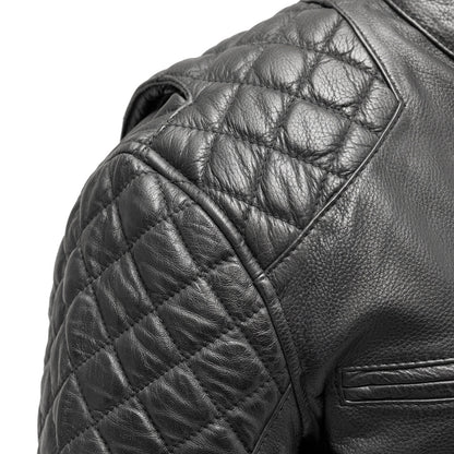 Grand Prix - Men's Leather Motorcycle Jacket Men's Leather Jacket Jackets