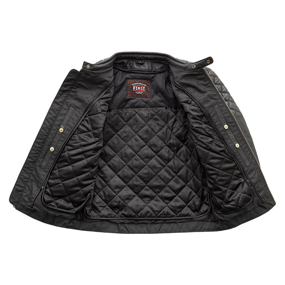 Grand Prix - Men's Leather Motorcycle Jacket Men's Leather Jacket Jackets
