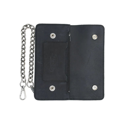 LARGE TRUCKER - Vegetable Tanned Leather Wallet Leather Wallet Accessories