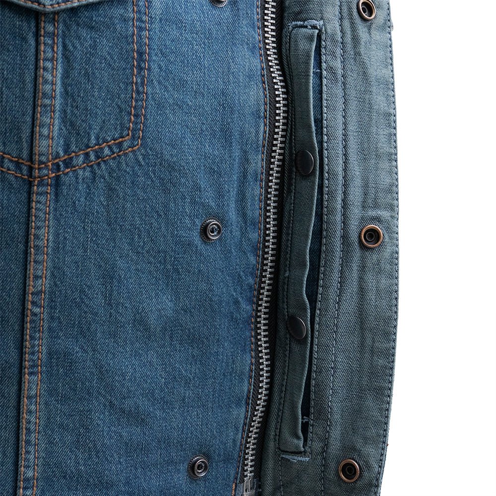 Havoc Men's Denim Motorcycle Vest Men's Denim Vest Vests