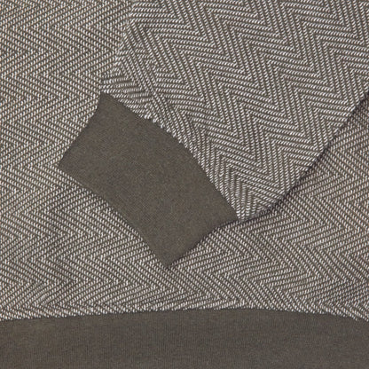 Unisex Forest Green Herringbone Pull Over