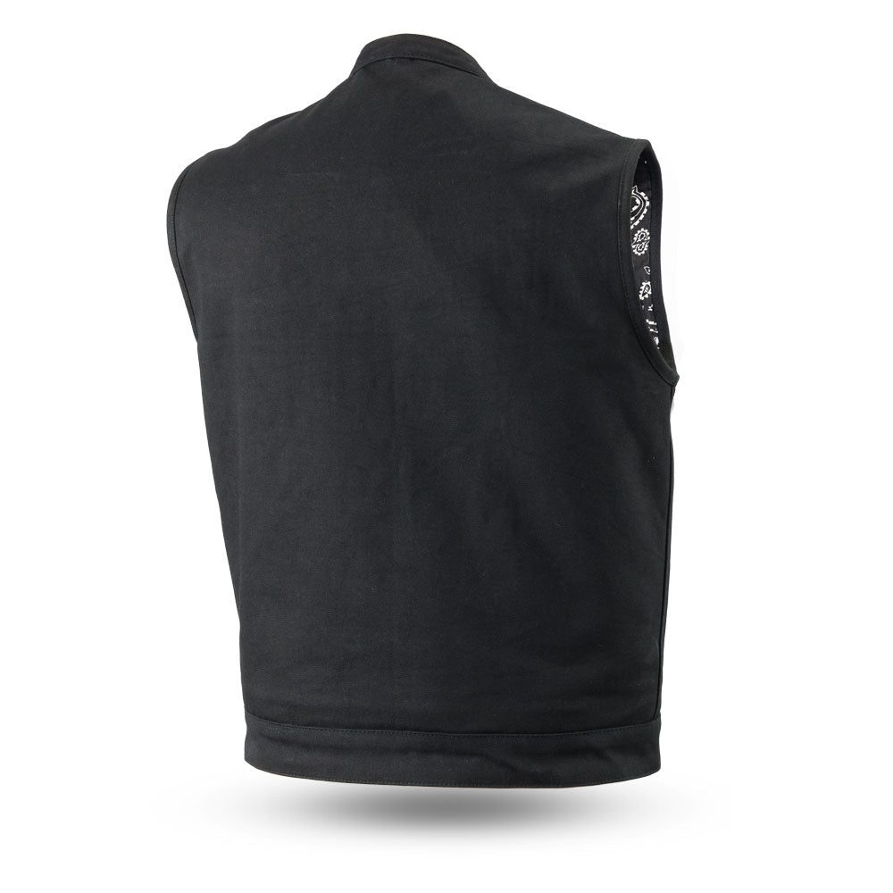 Highland V2 Men's Motorcycle Canvas Vest Men's Canvas Vests Vests