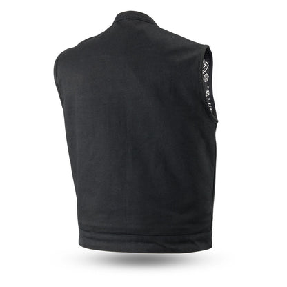 Highland V2 Men's Motorcycle Canvas Vest Men's Canvas Vests Vests