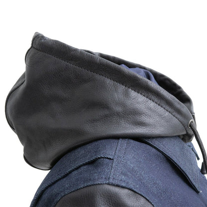 Holli - Motorcycle Denim/Leather Jacket Women's Leather Jacket Jackets