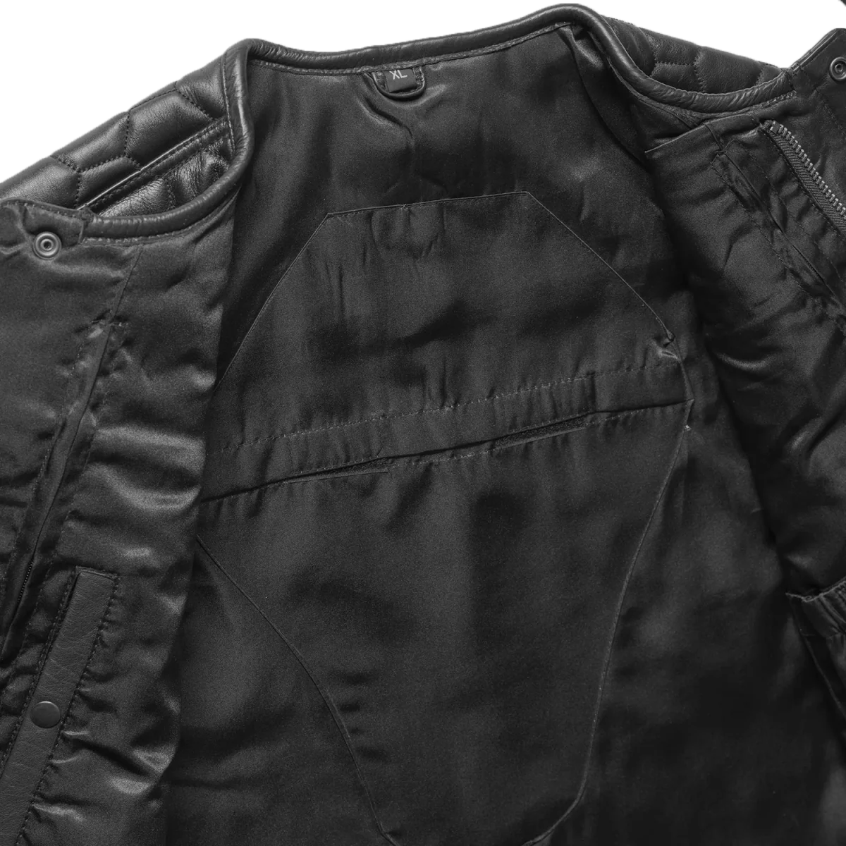 Hornet Men's Club Style Leather Vest Men's Leather Vest Vests
