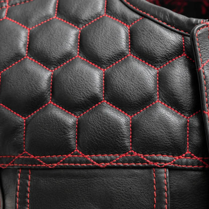 Hornet Men's Club Style Leather Vest Men's Leather Vest Vests