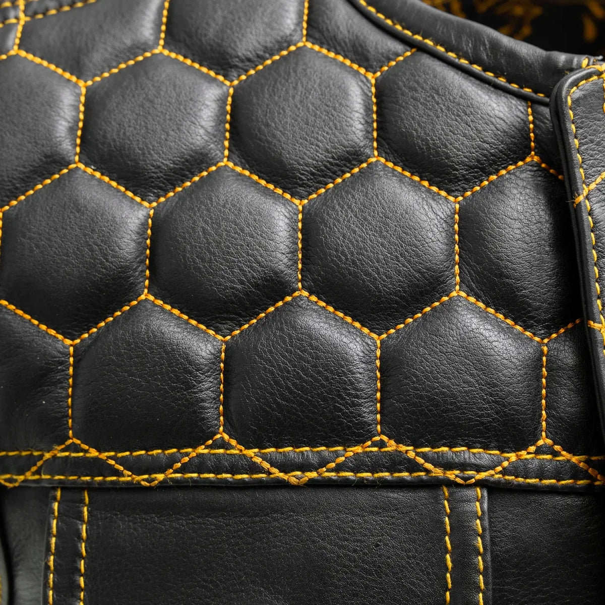 Hornet Men's Club Style Leather Vest Men's Leather Vest Vests