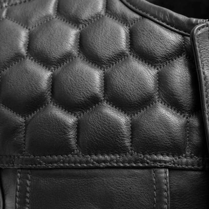 Hornet Men's Club Style Leather Vest Men's Leather Vest Vests