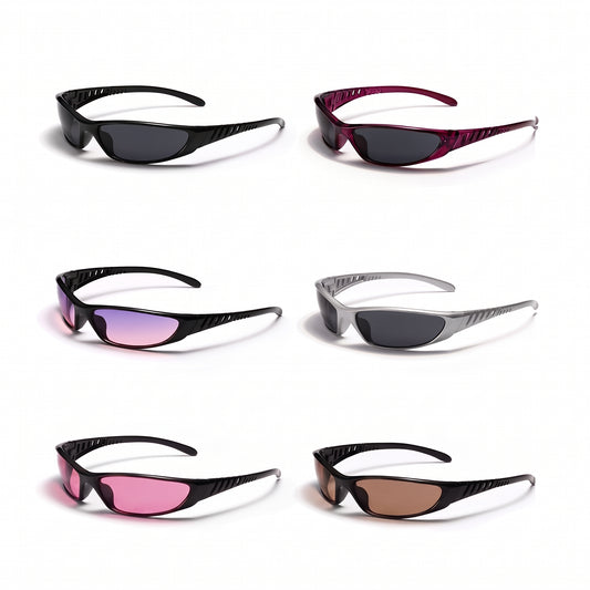 Motorcycle Accessory - Square Vintage Polarized Sports Sunglasses Men