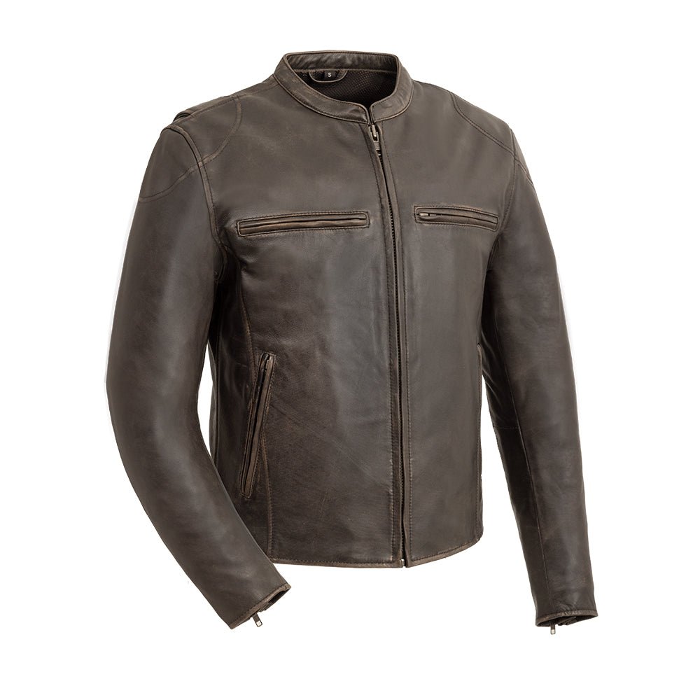 Indy Men's Motorcycle Leather Jacket Men's Leather Jacket Jackets Antique Brown S