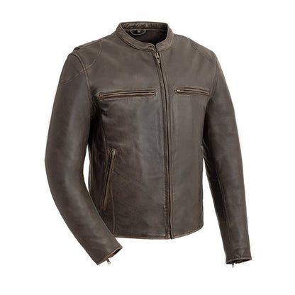 Indy Men's Motorcycle Leather Jacket Men's Leather Jacket Jackets Antique Brown S