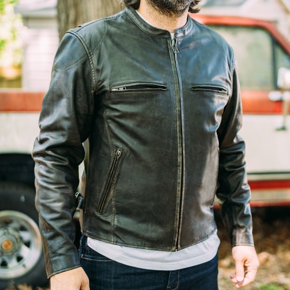 Indy Men's Motorcycle Leather Jacket Men's Leather Jacket Jackets