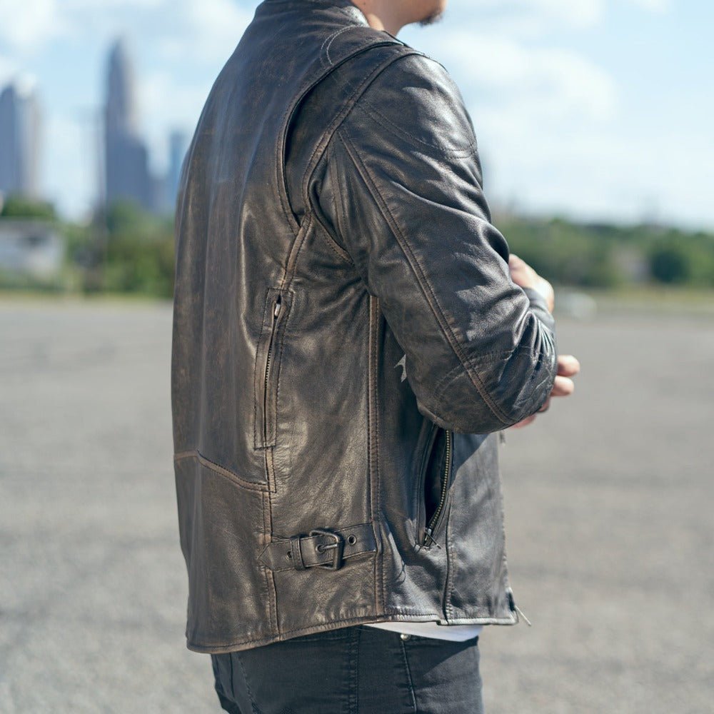 Indy Men's Motorcycle Leather Jacket Men's Leather Jacket Jackets