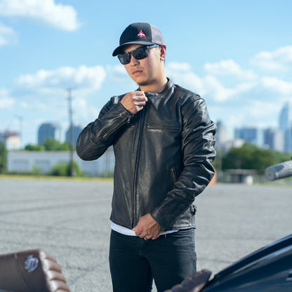 Indy Men's Motorcycle Leather Jacket Men's Leather Jacket Jackets