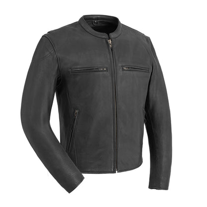 Indy Men's Motorcycle Leather Jacket Men's Leather Jacket Jackets Black S