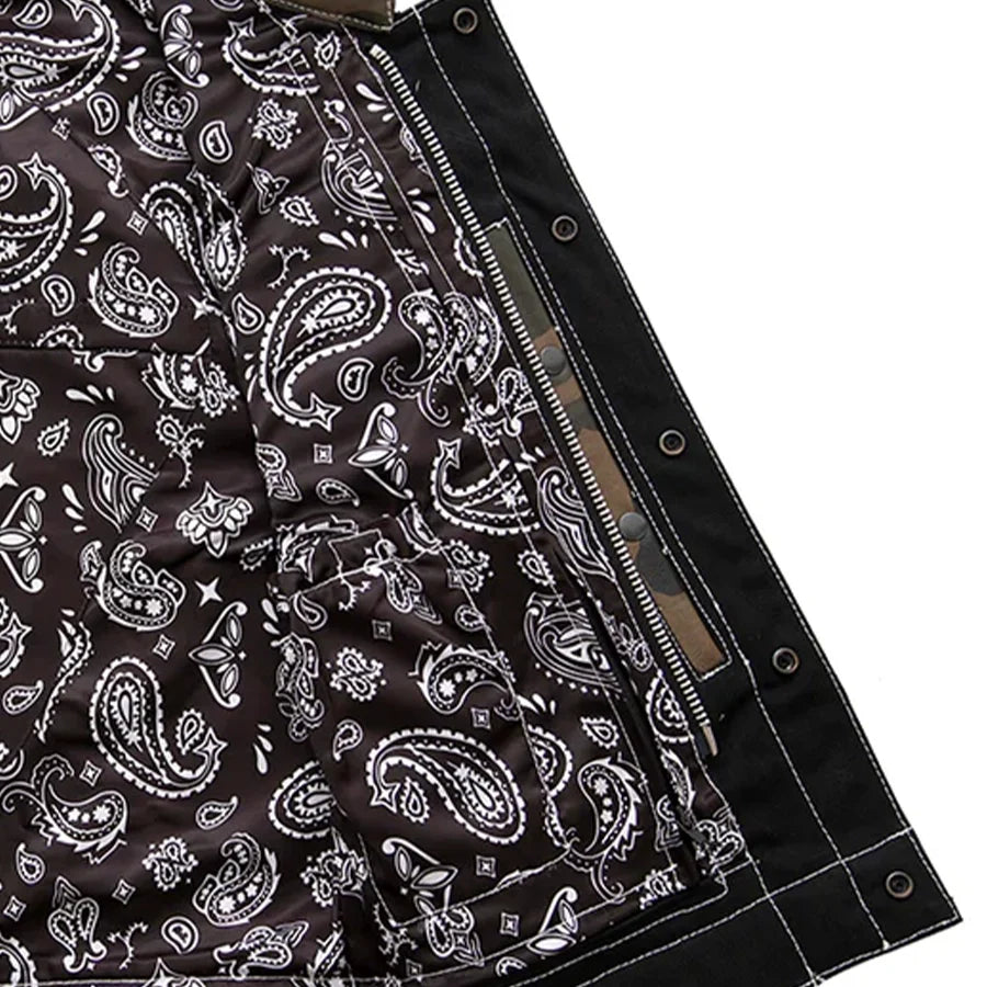 Infantry Motorcycle Leather Canvas Vest Factory Customs First Manufacturing Company
