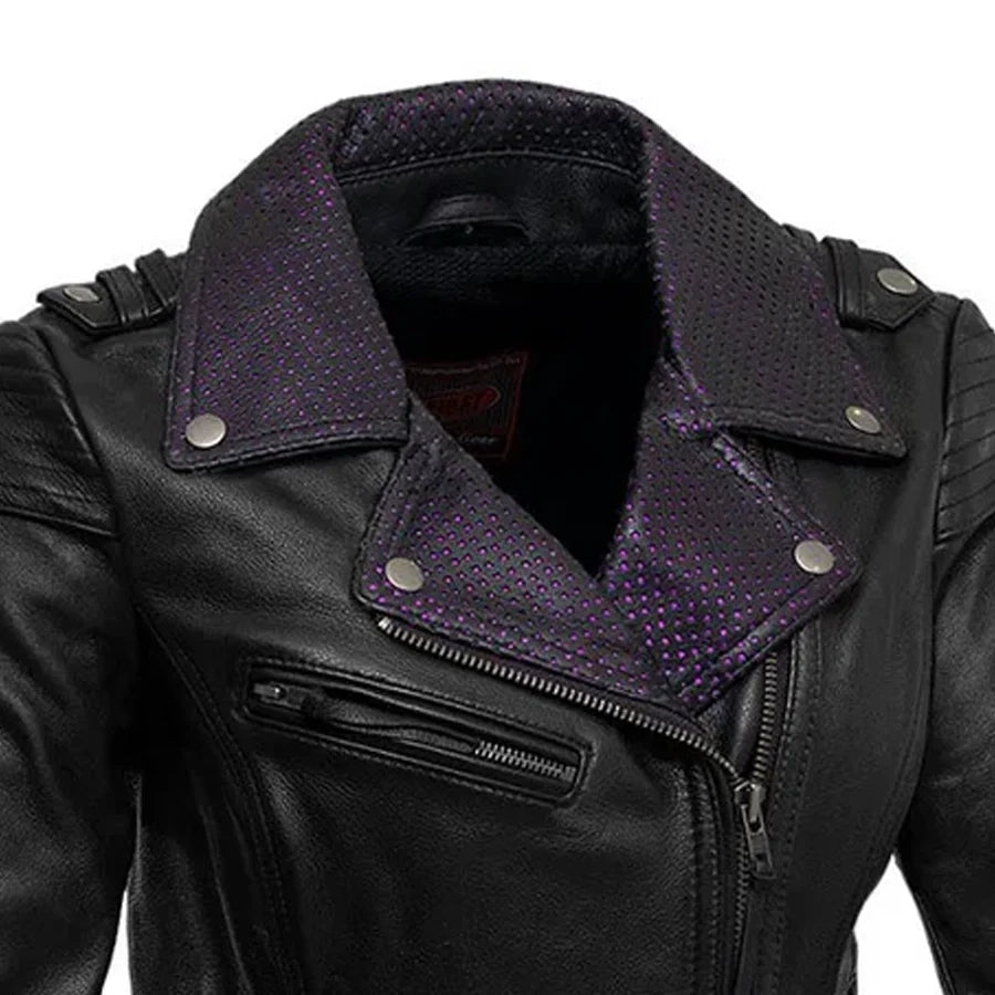 Iris - Women's Motorcycle Leather Jacket Women's Leather Jacket Jackets