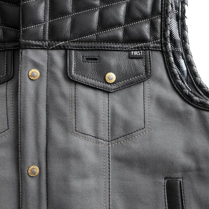Iron Nomad Men's Leather Vest (Limited Edition) Men's Leather Vest Vests