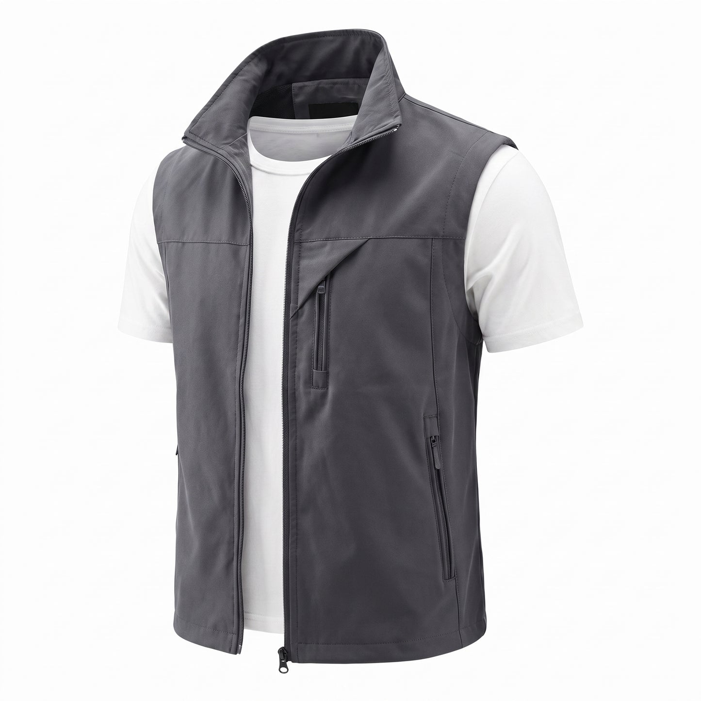 High Visibility Reflective Vest - 2025 New Fashion Men's Vest Windproo