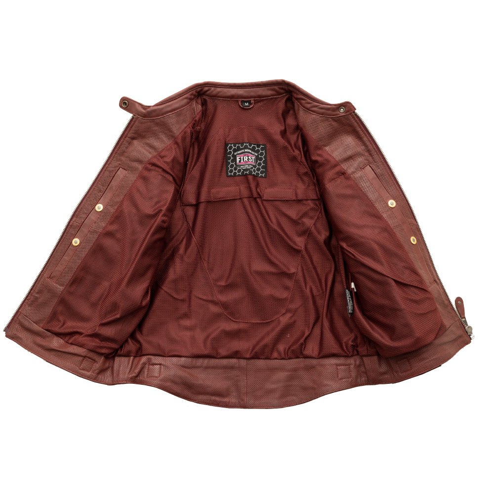 Jada - Women's Perforated Motorcycle Leather Jacket Women's Perforated Leather Jacket Jackets