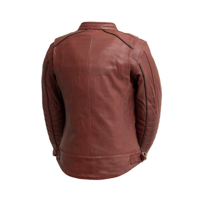 Jada - Women's Perforated Motorcycle Leather Jacket Women's Perforated Leather Jacket Jackets