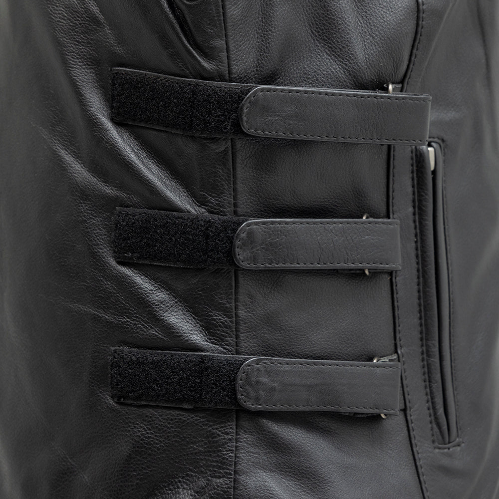 Katana - Women's Motorcycle Leather Vest Women's Leather Vest Vests