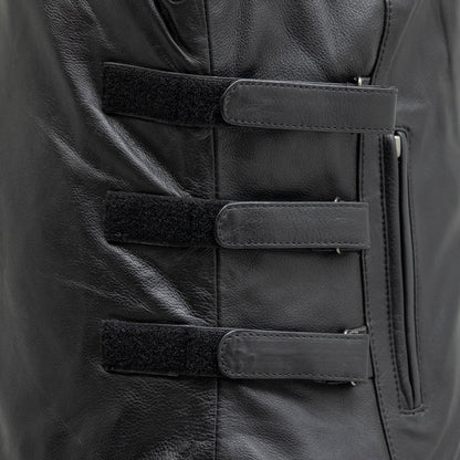 Katana - Women's Motorcycle Leather Vest Women's Leather Vest Vests