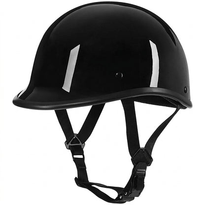 Motorcycle Helmet - Classic Retro Open Face  Small Half Beanie Skull C