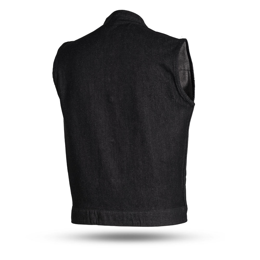 Kershaw Men's Motorcycle Denim Vest Men's Denim Vest Vests