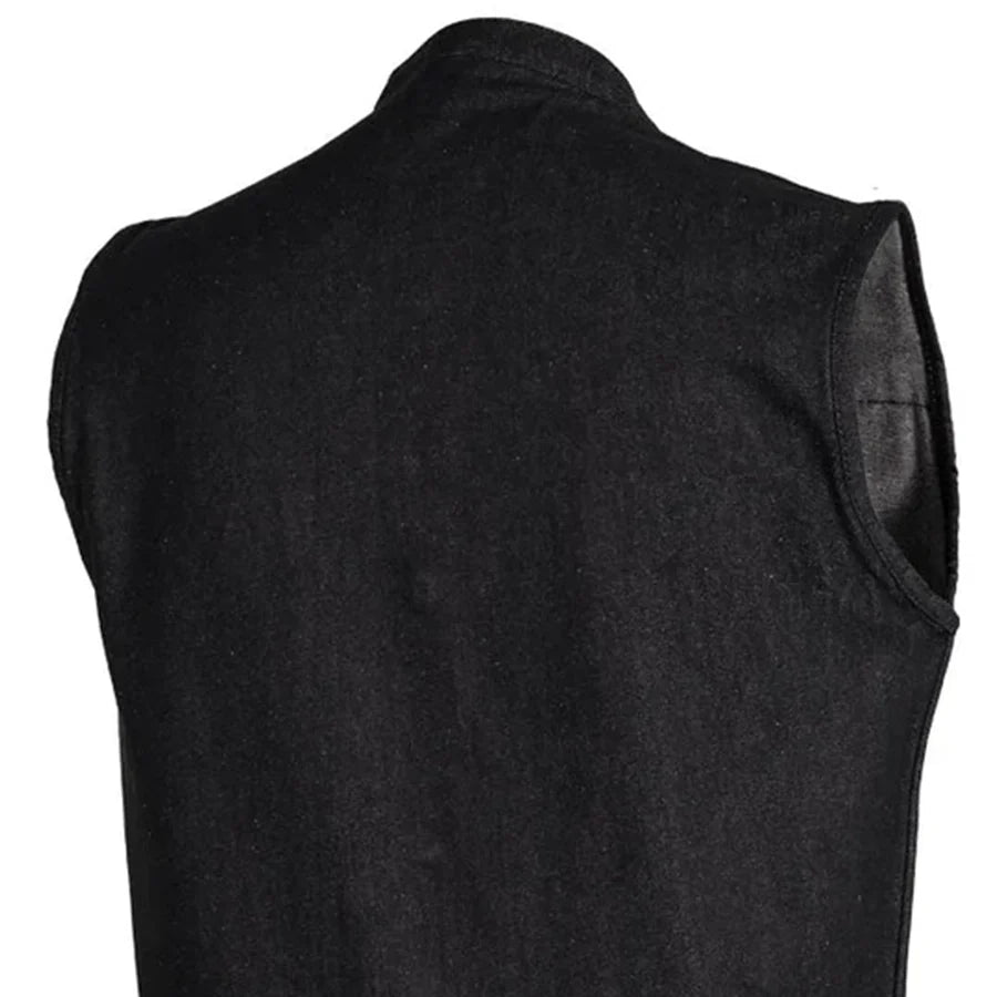 Kershaw Men's Motorcycle Denim Vest Men's Denim Vest Vests