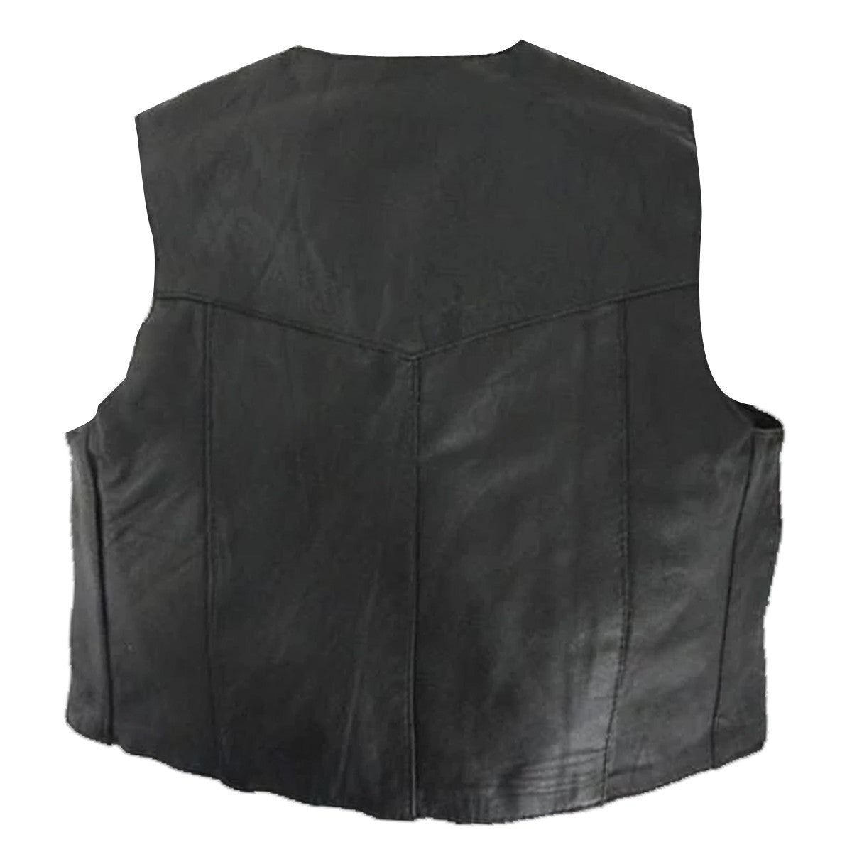 Kids Plain Side Leather Vest