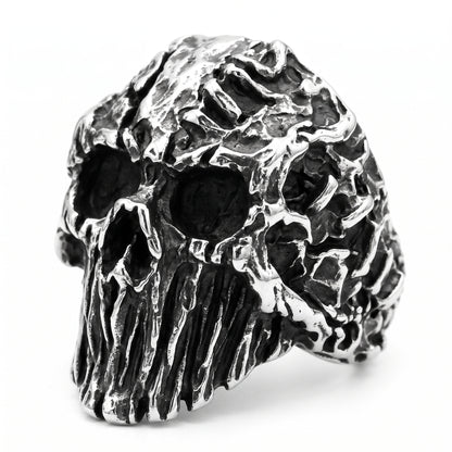 Stainless Steel Biker Ring - Men Vintage Hip Hop Rings Biker Party Hal