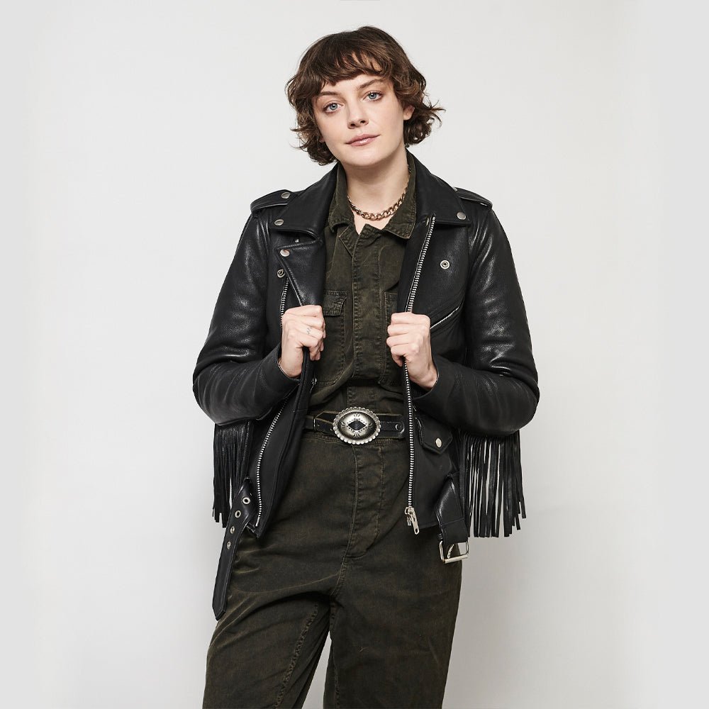 Lesley - Women's Motorcycle Leather Jacket - BHBR Women's Leather Jacket Jackets