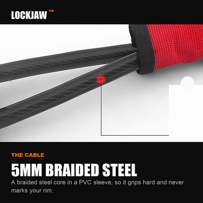 5mm braided steel core in a PVC sleeve