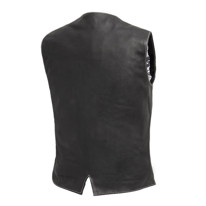 Love Lace Women's Motorcycle Leather Vest Women's Leather Vest Vests