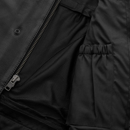 Lowrider Men's Motorcycle Leather Vest Men's Leather Vest Vests