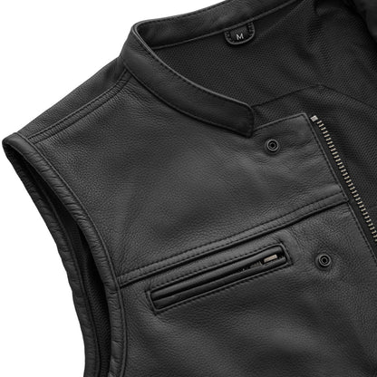 Lowrider Men's Motorcycle Leather Vest Men's Leather Vest Vests