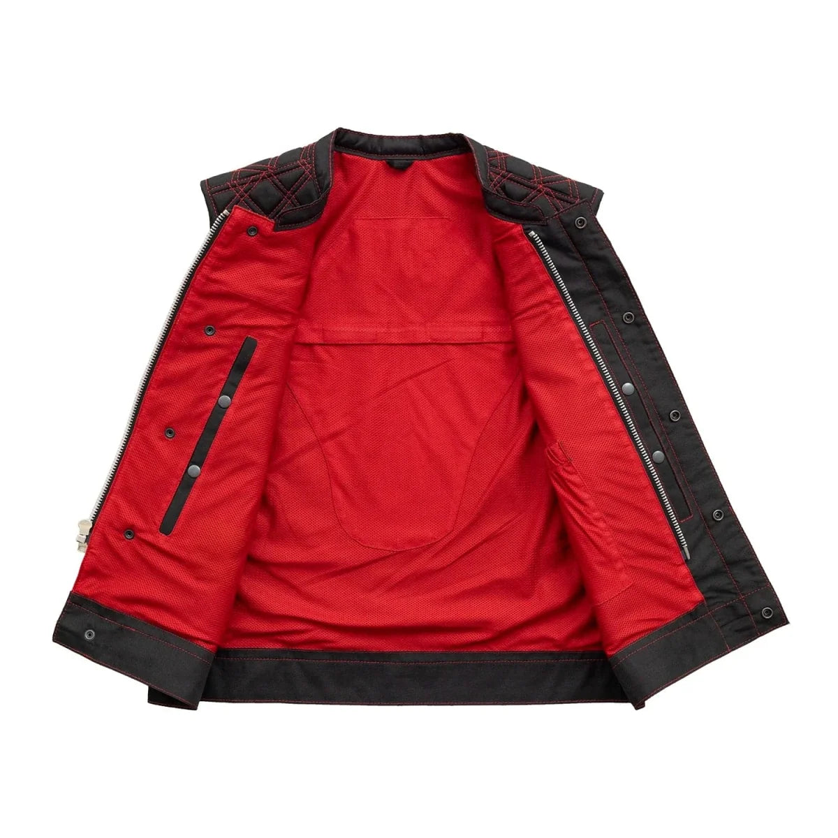 Lowside Hornet Moto Mesh Men's Club Style Vest Men's Moto Mesh Vest Vests