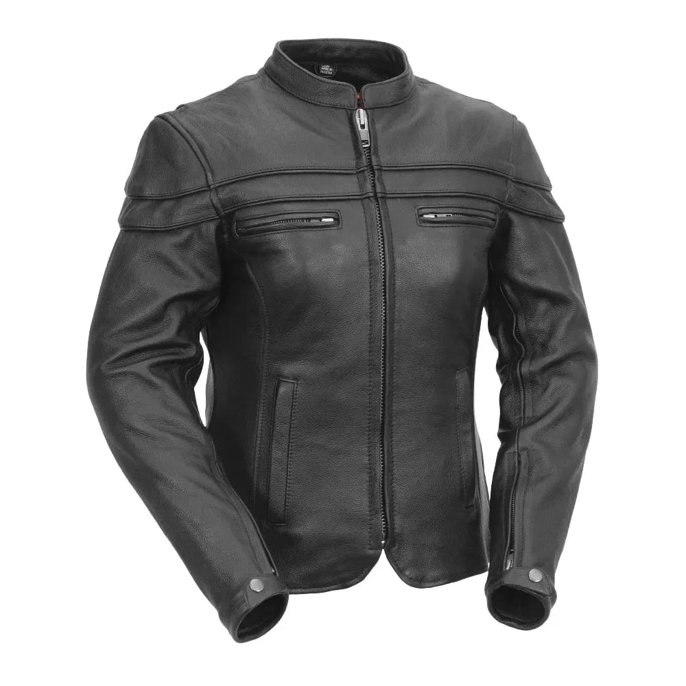 Maiden - Women's Motorcycle Leather Jacket Women's Leather Jacket Jackets Black XS