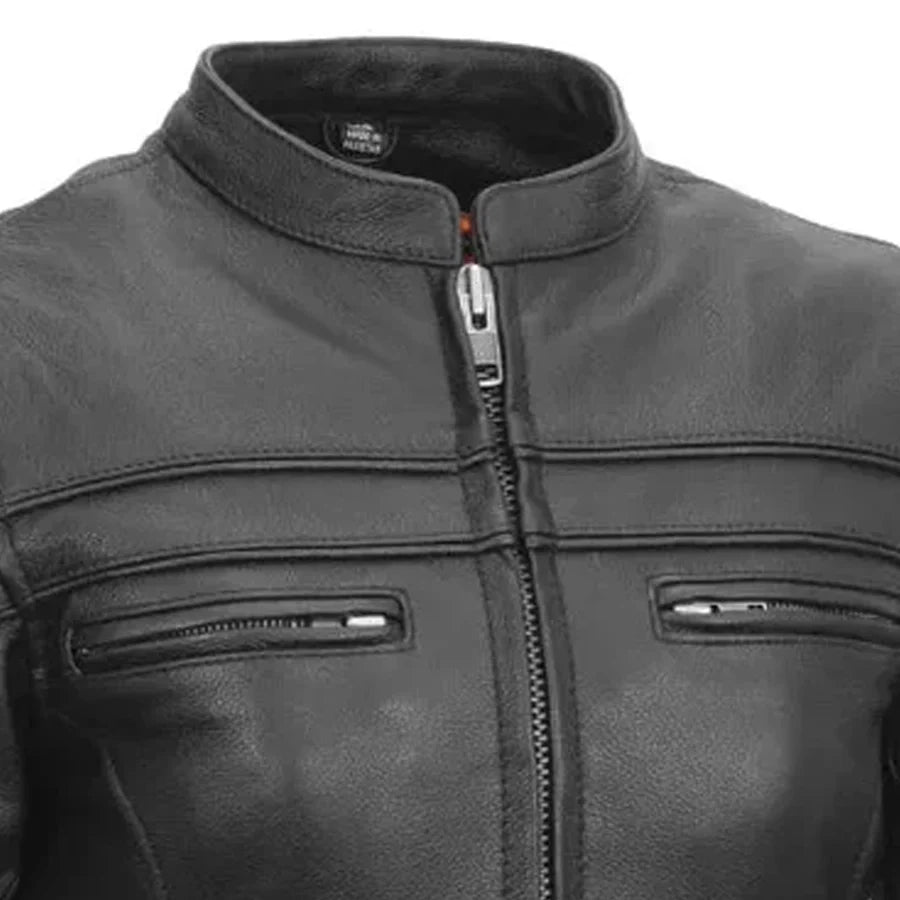 Maiden - Women's Motorcycle Leather Jacket Women's Leather Jacket Jackets