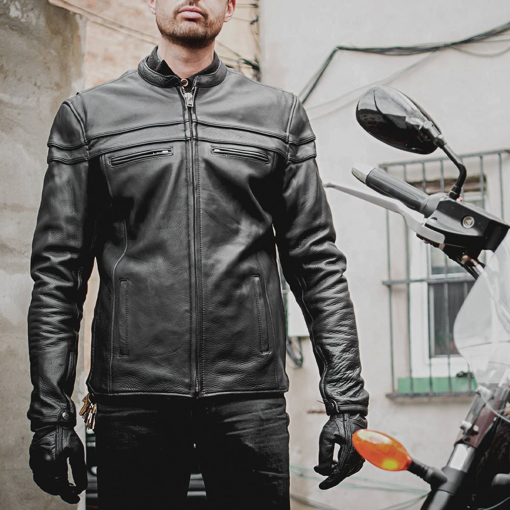 Maverick Men's Motorcycle Leather Jacket Men's Leather Jacket Jackets