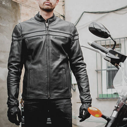 Maverick Men's Motorcycle Leather Jacket Men's Leather Jacket Jackets