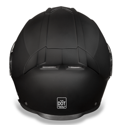 Daytona Glide modular full face motorcycle helmet in dull matte black