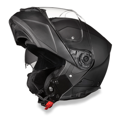Daytona Glide modular full face motorcycle helmet in dull matte black