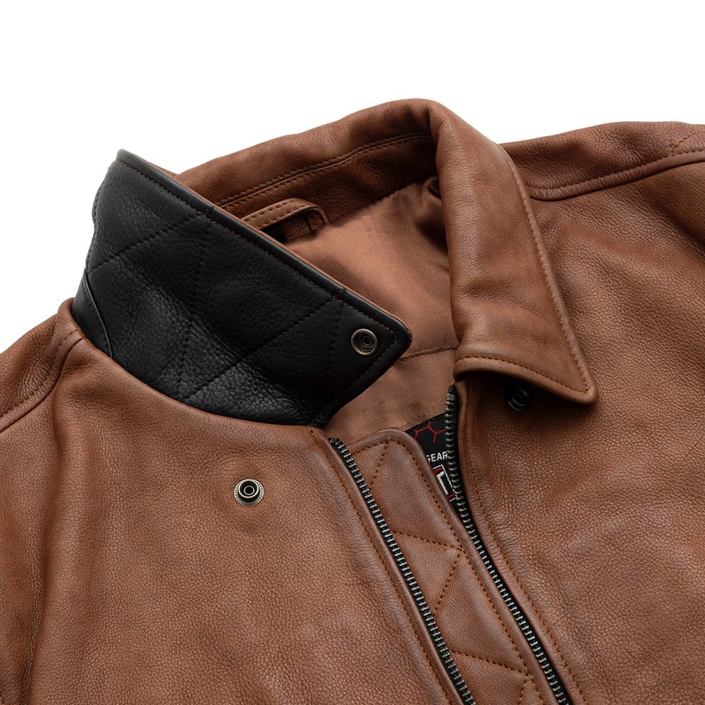 Moto Bomber - Men's Leather Jacket Men's Leather Jacket Jackets