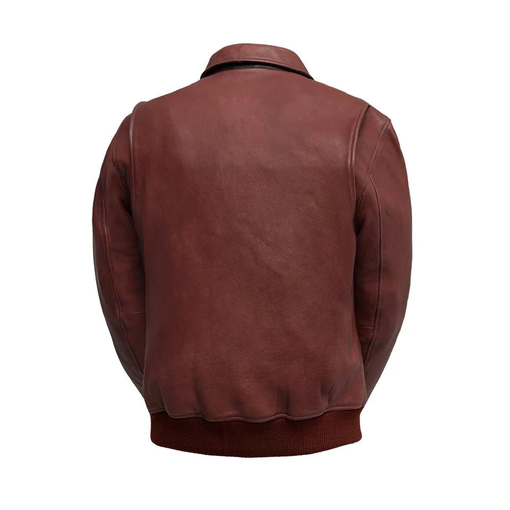 Moto Bomber - Men's Leather Jacket Men's Leather Jacket Jackets