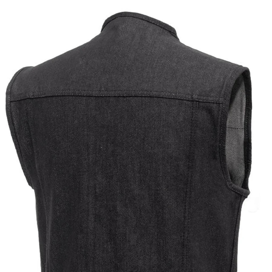 Murdock - Men's Motorcycle Denim Vest Men's Denim Vest Vests