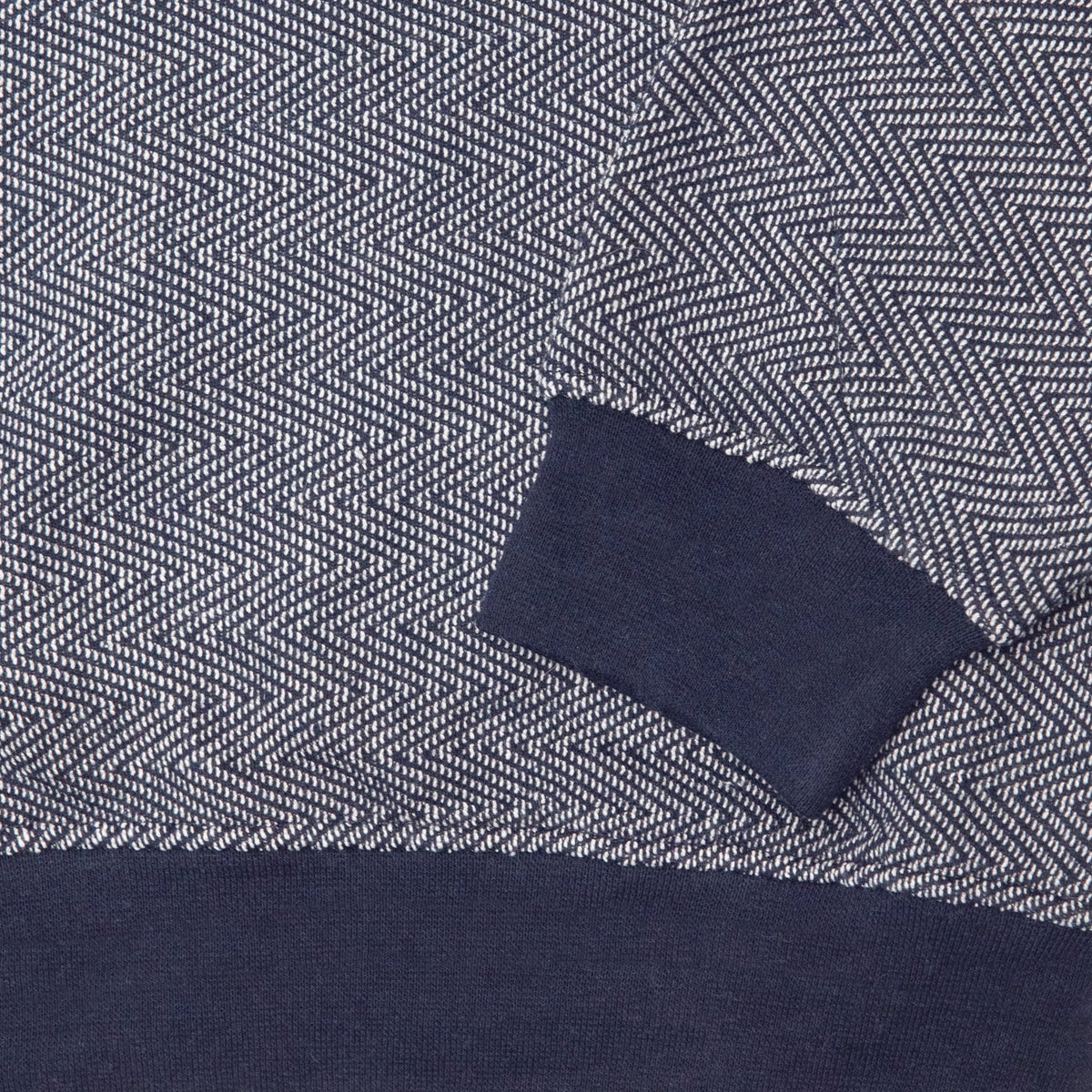 Unisex Heather Navy Herringbone Pull Over